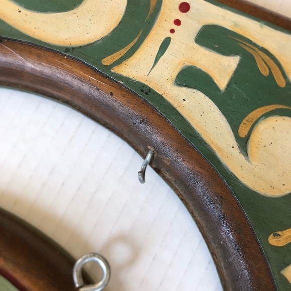 Vtg Handmade Santa Noel Wall Hanging - Picture 8 of 12